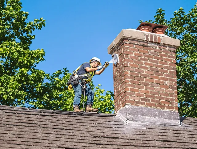 Deerfield Beach Chimney Sweep performing an inspection with advanced tools in Deerfield Beach, FL