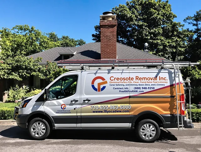 Deerfield Beach Chimney Sweep technician removing creosote safely in Deerfield Beach, FL