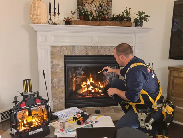Safety-focused fireplace inspection by Deerfield Beach Chimney Sweep in Deerfield Beach, FL