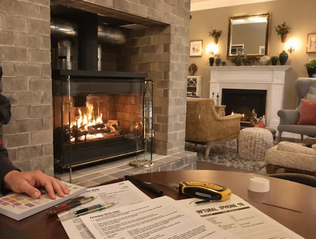 Deerfield Beach Chimney Sweep verifying fireplace safety measures in Deerfield Beach, FL